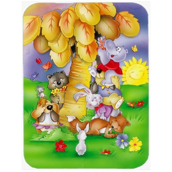 Skilledpower Animals Under the Coconut Tree Mouse Pad; Hot Pad or Trivet SK254303